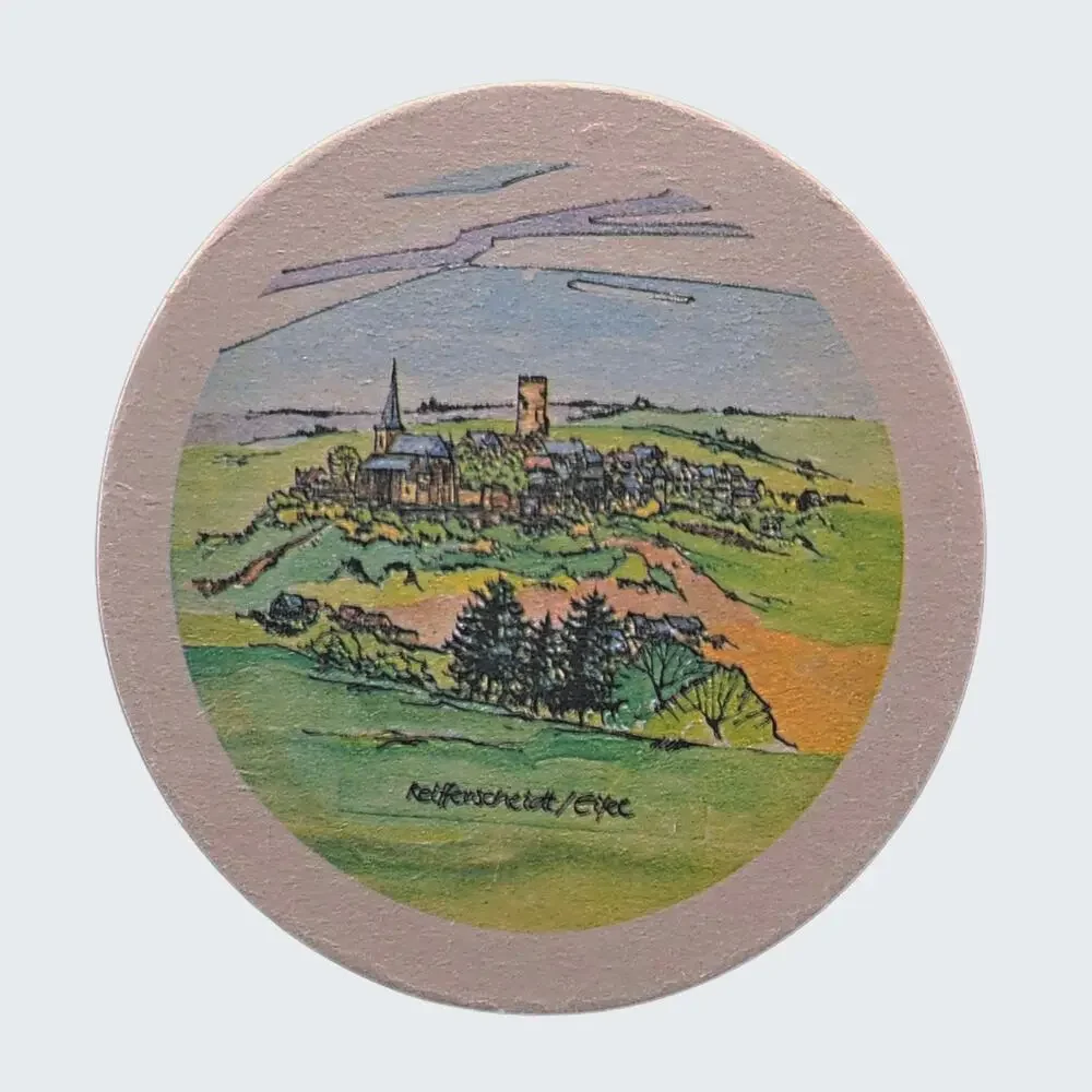 Reissdorf Kolsch German Beer Coasters Lot of 7 Regional Landmarks Mat Vintage